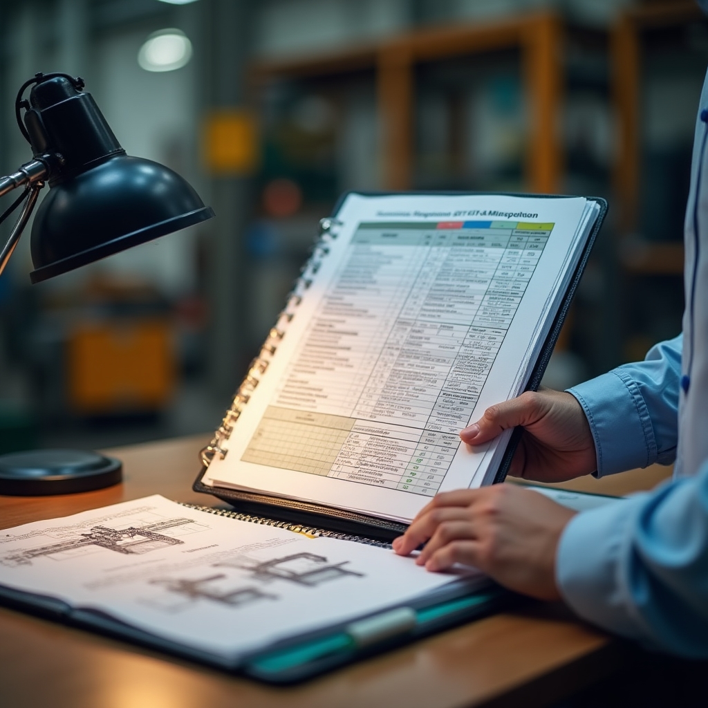 Регламент технического обслуживания оборудования в папке